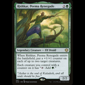 MTG Rishkar, Peema Renegade Starter Commander Decks scd#207