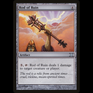MTG Bastón de destrucción (Rod of Ruin) Tenth Edition 10e#341