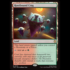MTG Rootbound Crag Teenage Mutant Ninja Turtles Eternal tmc#72
