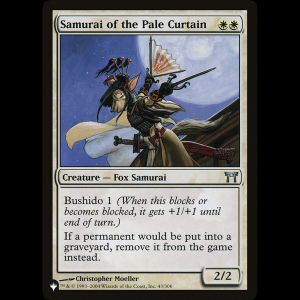 MTG Samurai of the Pale Curtain The List plst#CHK-43