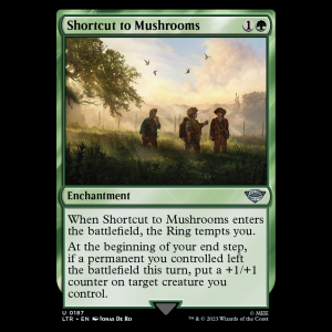 MTG Shortcut to Mushrooms The Lord of the Rings: Tales of Middle-earth ltr#187