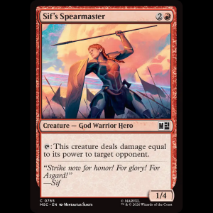 MTG Sif's Spearmaster Marvel Super Heroes Commander msc#765