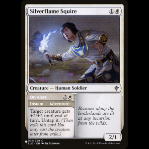 MTG Silverflame Squire // On Alert The List plst#ELD-31