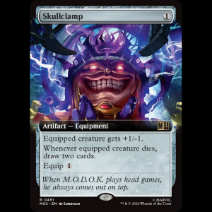 MTG Skullclamp Marvel Super Heroes Commander msc#451