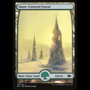 MTG Bosque nevado (Snow-Covered Forest) Modern Horizons mh1#254