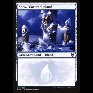 MTG Snow-Covered Island Kaldheim khm#279
