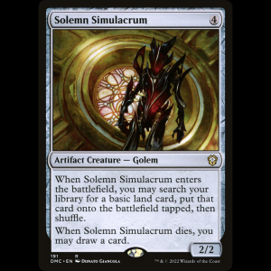 MTG Solemn Simulacrum Dominaria United Commander dmc#191