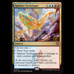 MTG Splatter Technique Secrets of Strixhaven sos#231