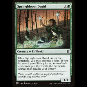 MTG Springbloom Druid Zendikar Rising Commander znc#83