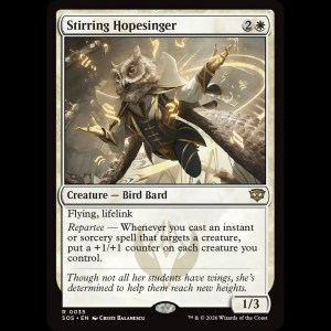 MTG Stirring Hopesinger Secrets of Strixhaven sos#35