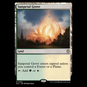 MTG Sunpetal Grove Bloomburrow Commander blc#335