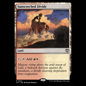 MTG Sunscorched Divide Outlaws of Thunder Junction Commander otc#326