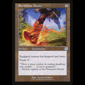 MTG Botas de pies ligeros (Swiftfoot Boots) The Brothers' War Retro Artifacts brr#58