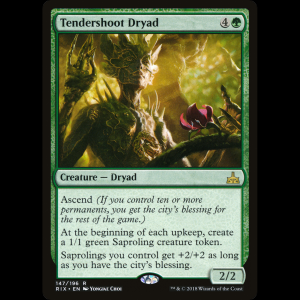 MTG Tendershoot Dryad Rivals of Ixalan rix#147