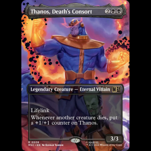 MTG Thanos, Death's Consort Marvel Super Heroes Commander msc#508