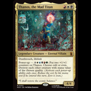 MTG Thanos, the Mad Titan Marvel Super Heroes msh#233