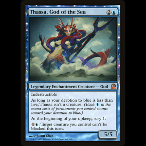 MTG Tassa, diosa del mar (Thassa, God of the Sea) Theros ths#66