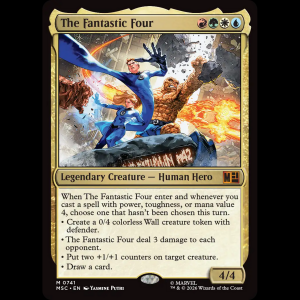 MTG The Fantastic Four Marvel Super Heroes Commander msc#741