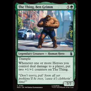 MTG The Thing, Ben Grimm Marvel Super Heroes msh#190