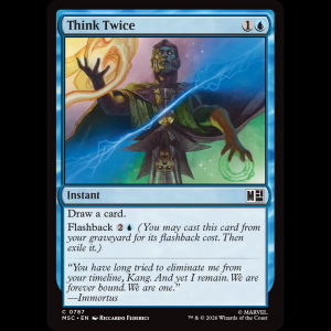 MTG Think Twice Marvel Super Heroes Commander msc#787