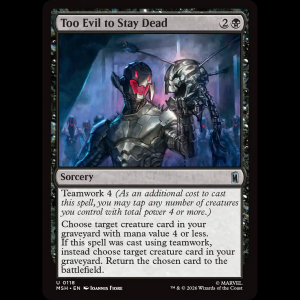 MTG Too Evil to Stay Dead Marvel Super Heroes msh#118