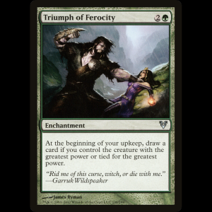 MTG Triunfo de la ferocidad (Triumph of Ferocity) Avacyn Restored avr#198