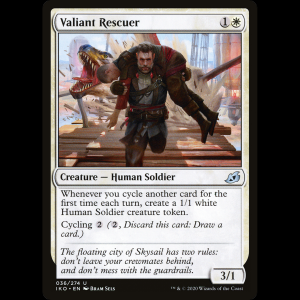 MTG Valiant Rescuer Ikoria: Lair of Behemoths iko#36