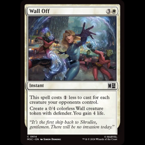 MTG Wall Off Marvel Super Heroes Commander msc#614