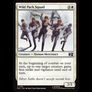 MTG Wild Pack Squad Marvel Super Heroes Commander msc#781