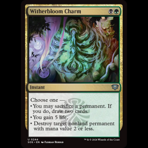 MTG Witherbloom Charm Secrets of Strixhaven sos#244