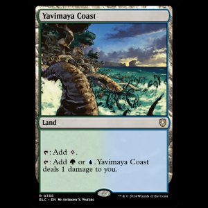 MTG Yavimaya Coast Bloomburrow Commander blc#355