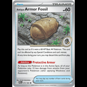 Pokemon TCG Antique Armor Fossil - Pitch Black