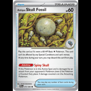 Pokemon TCG Antique Skull Fossil - Pitch Black