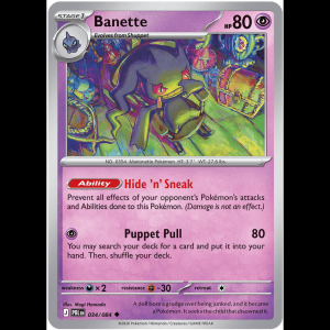 Pokemon TCG Banette - Pitch Black - Reverse Holofoil