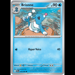 Pokemon TCG Brionne - Pitch Black - Reverse Holofoil