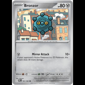 Pokemon TCG Bronzor - Pitch Black - Reverse Holofoil