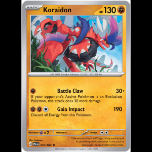 Pokemon TCG Koraidon - Pitch Black - Reverse Holofoil