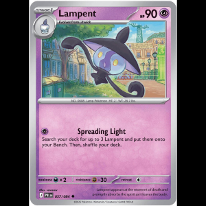 Pokemon TCG Lampent - Pitch Black - Reverse Holofoil
