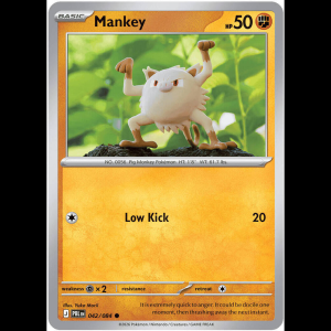 Pokemon TCG Mankey - Pitch Black - Reverse Holofoil