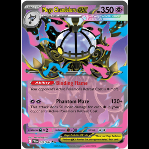 Pokemon TCG Mega Chandelure ex - 038/084 - Pitch Black - Holofoil