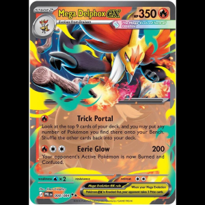 Pokemon TCG Mega Delphox ex - Pitch Black - Holofoil
