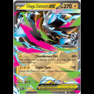 Pokemon TCG Mega Zeraora ex - 027/084 - Pitch Black - Holofoil