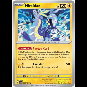 Pokemon TCG Miraidon - Pitch Black - Reverse Holofoil