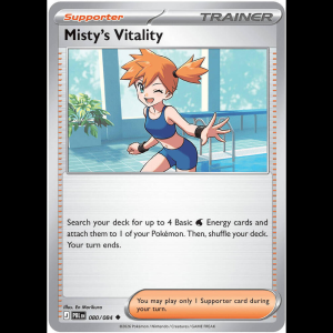 Pokemon TCG Misty's Vitality - 080/084 - Pitch Black - Reverse Holofoil