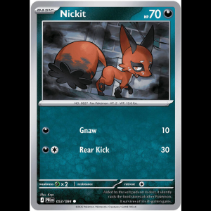 Pokemon TCG Nickit - Pitch Black - Reverse Holofoil
