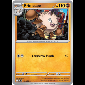 Pokemon TCG Primeape - Pitch Black - Reverse Holofoil