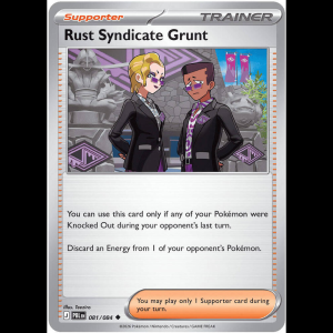 Pokemon TCG Rust Syndicate Grunt - 081/084 - Pitch Black