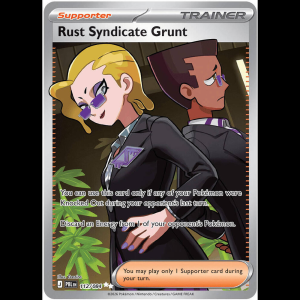 Pokemon TCG Rust Syndicate Grunt - 112/084 - Pitch Black - Holofoil