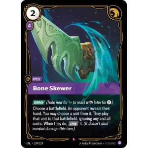 Riftbound Bone Skewer - Unleashed - FOIL 139/219