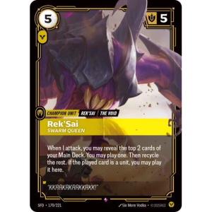 Riftbound Rek'Sai - Swarm Queen - Spiritforged 170/221